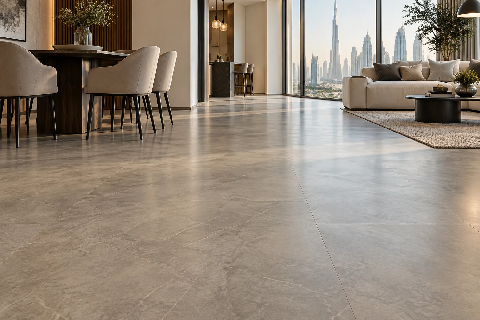 Luxury interior concept for Vinyl Floor Finishing
